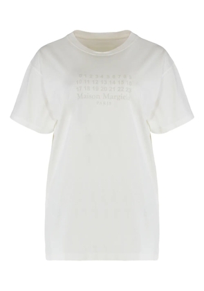 Maison Margiela Numeric cotton jersey T-shirt - Neutrals