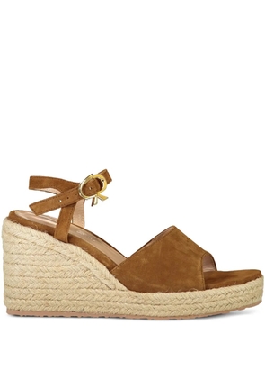 Gianvito Rossi platform wedge sandals - Brown