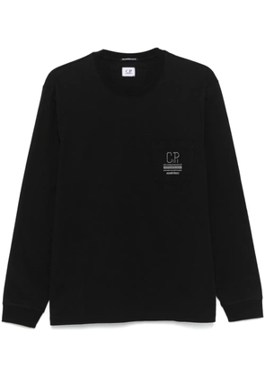 C.P. Company logo-embroidered T-shirt - Black