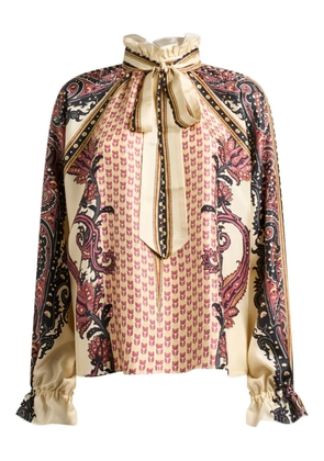 ETRO geometric-pattern blouse - Neutrals