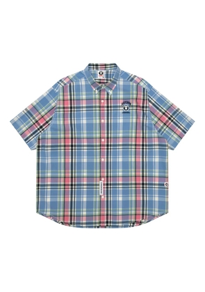 AAPE BY *A BATHING APE® checked shirt - Blue