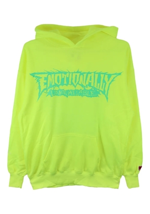 Emotionally Unavailable spiked-heart hoodie - Green