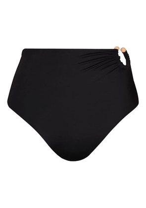 Johanna Ortiz Taita gathered bikini bottoms - Black