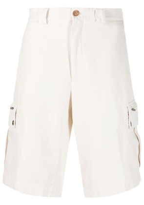 Brunello Cucinelli cotton cargo shorts - White