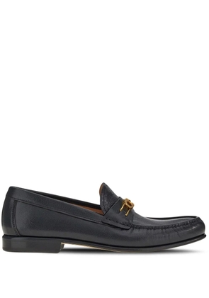 Ferragamo Gancini buckle loafers - Black
