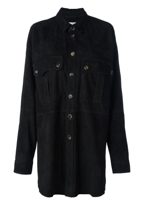 Faith Connexion leather shirt jacket - Black