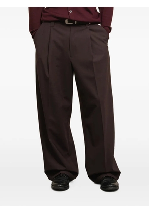 Department 5 Pailot pleated-detail trousers - Red