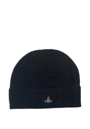 Vivienne Westwood Orb-embroidered beanie - Black