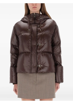 Fay hooded toggle jacket - Brown