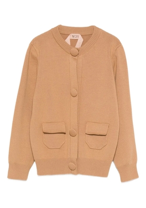 Nº21 pocket button cardigan - Brown