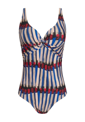 Lygia & Nanny Adriana striped swimsuit - Blue