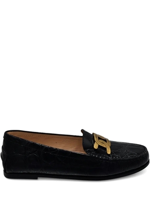 Tod's chain detail loafers - Black