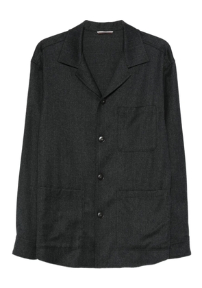 Canali button-up overshirt - Grey