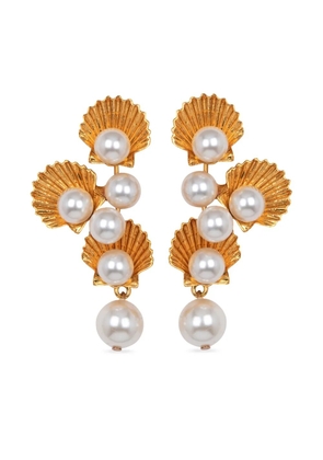Jennifer Behr Nerida pearl-detail earrings - Gold