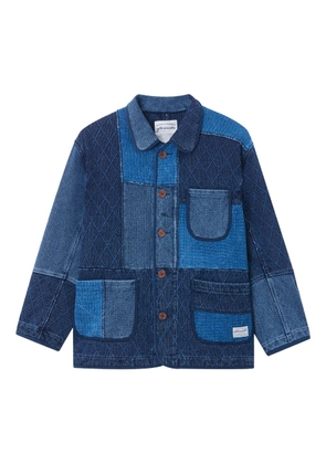 aftermaths patchwork pocket jacket - Blue