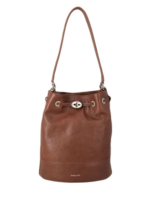 Zanellato small Monda leather shoulder bag - Brown