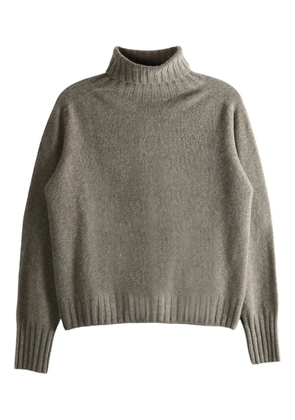 Margaret Howell roll-neck knitted top - Grey