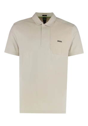 BOSS short-sleeved pocket polo shirt - Neutrals