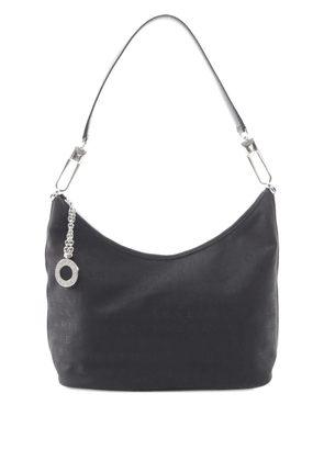Bvlgari Pre-Owned 2010-2025 Canvas Logomania hobo bag - Black