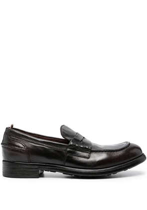 Officine Creative Chronicle 056 penny-slot leather loafers - Black