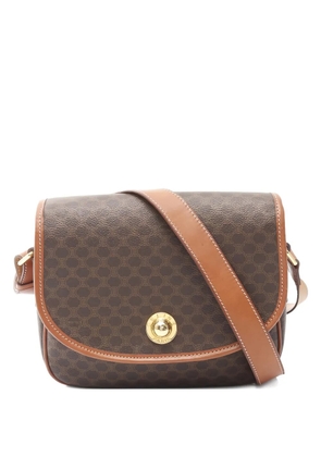 Celine Pre-Owned 2000s Macadam pattern shoulder bag - Brown