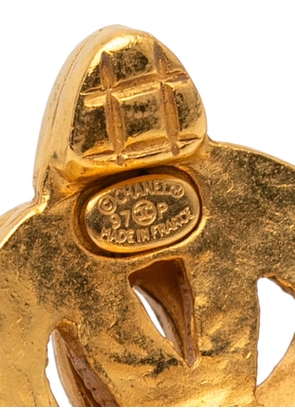 CHANEL Pre-Owned 1997 Gold Plated CC Heart Clip On Earrings costume earrings