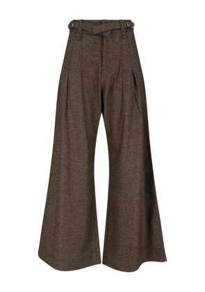 Eudon Choi pleated trousers - Brown