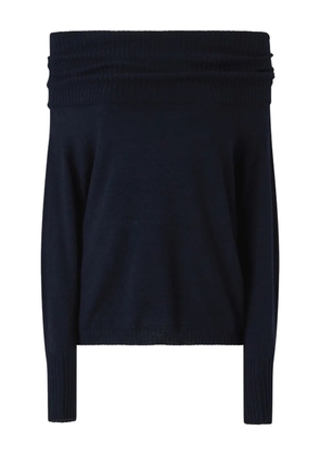 PINKO off-shoulder ribbed jumper - Blue