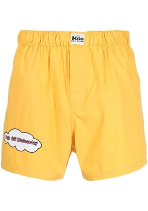DUOltd graphic-print boxer shorts - Yellow