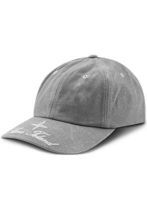 Supreme x Stone Island denim 6-panel cap - Grey