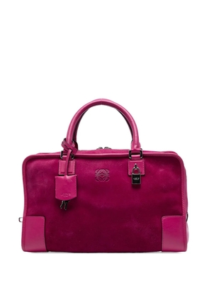 Loewe Pre-Owned 2013 Suede Amazona 36 handbag - Pink