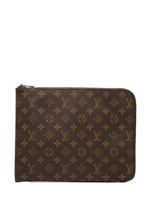 Louis Vuitton Pre-Owned 1986 Monogram Poche Documents Portfolio 30 clutch bag - Brown