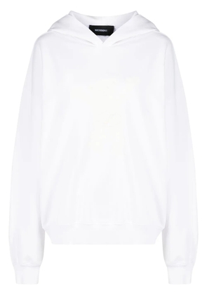 We11done New Teddy Logo cotton hoodie - White