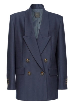 PINKO pinstripe double-breasted blazer - Blue