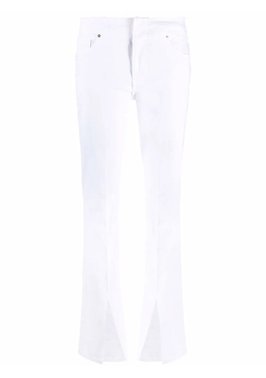 FRAME slit-detail denim jeans - White