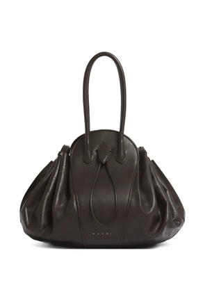 Marni tubular handle tulipea shoulder bag - Brown