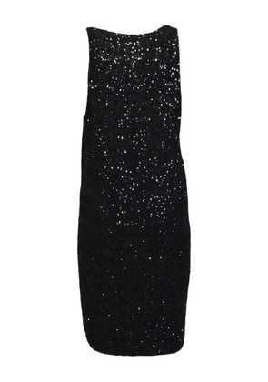 Nineminutes sequin scoop-neck dress - Black