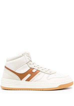 Hogan panelled high-top sneakers - Neutrals