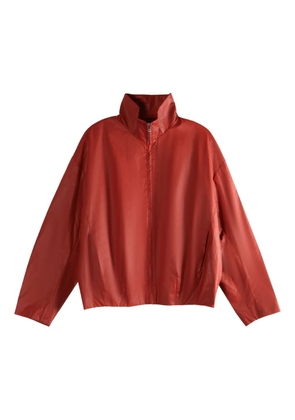 Omar Afridi high-neck zip-up jacket - Red