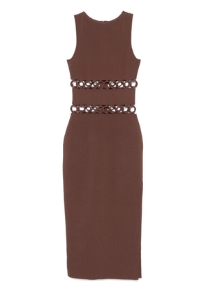 Cult Gaia River midi dress - Brown