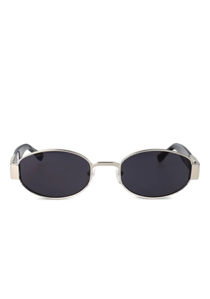 DSQUARED2 EYEWEAR logo-detail oval-frame sunglasses - Silver