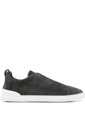 Zegna Triple Stitch slip-on sneakers - Grey