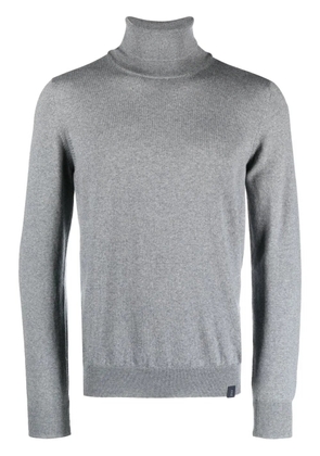 Fay roll-neck virgin wool jumper - Grey