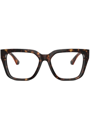 Burberry Eyewear logo-plaque square-frame glasses - Brown