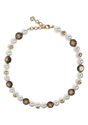 Casablanca pearl-embellished necklace - Gold