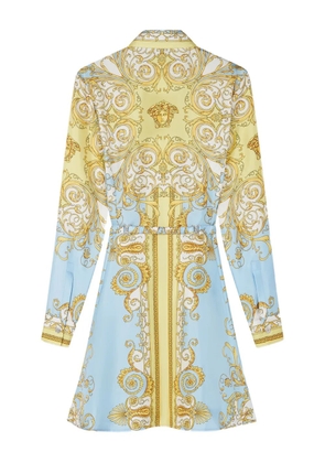 Versace silk midi dress - Blue