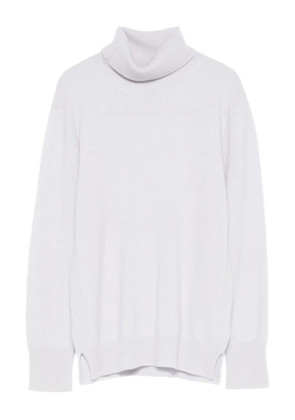 Purotatto roll-neck long-sleeve sweater - Blue