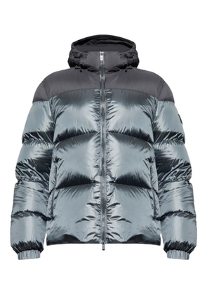 Add logo zip down jacket - Grey