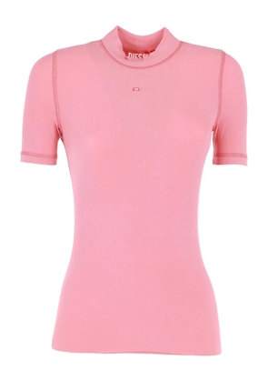 Diesel T-Mokky-Microdiv ribbed T-shirt - Pink