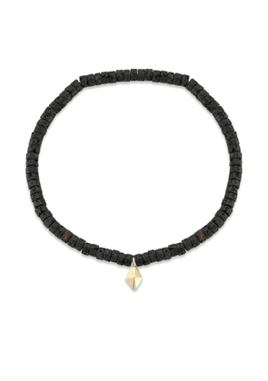 Walters Faith 18K yellow gold lava beaded bracelet